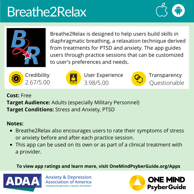 Breath2relax app