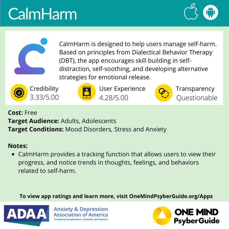 Calmharm app