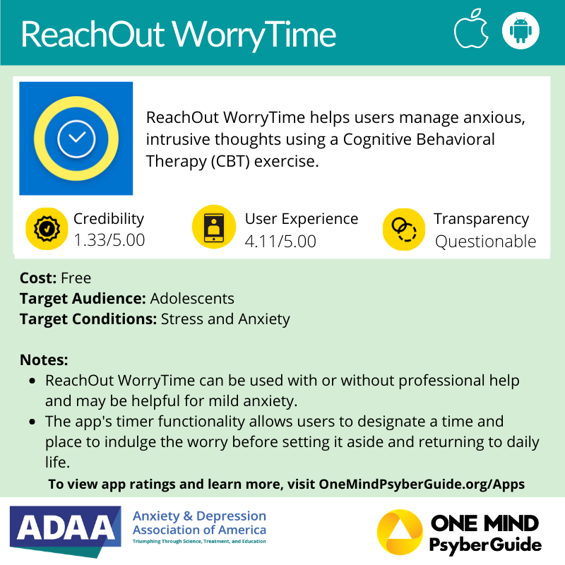 reachout worry time app