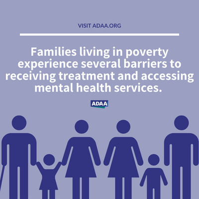 "low income and poverty mental health resource barriers"