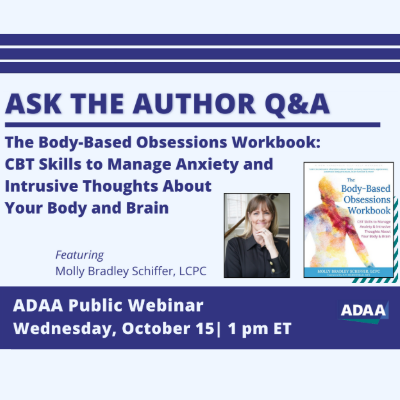Promotional Image Ask the Author Q & A: The Body-Based Obsessions Workbook