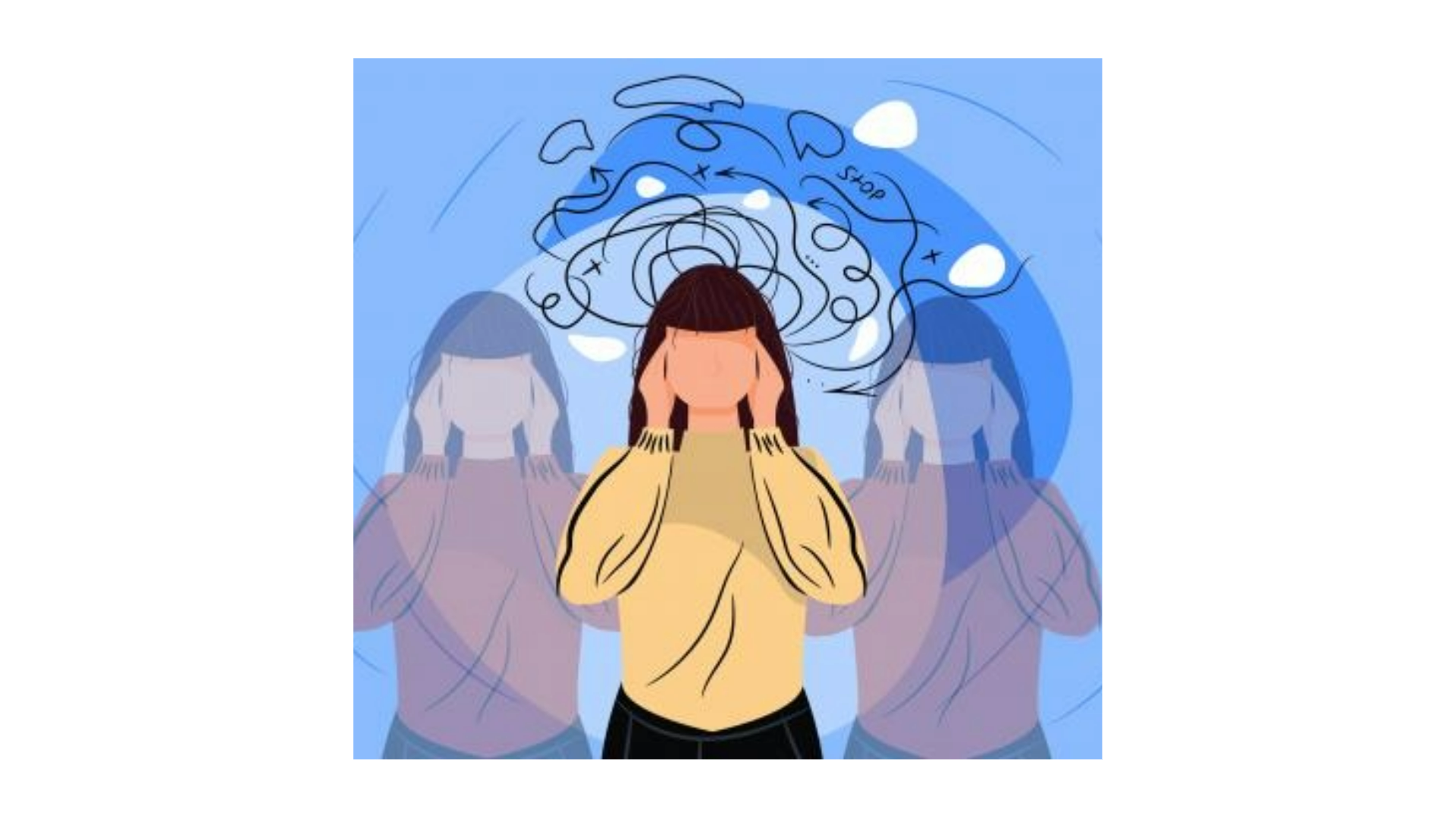 Image of woman with hands over ears