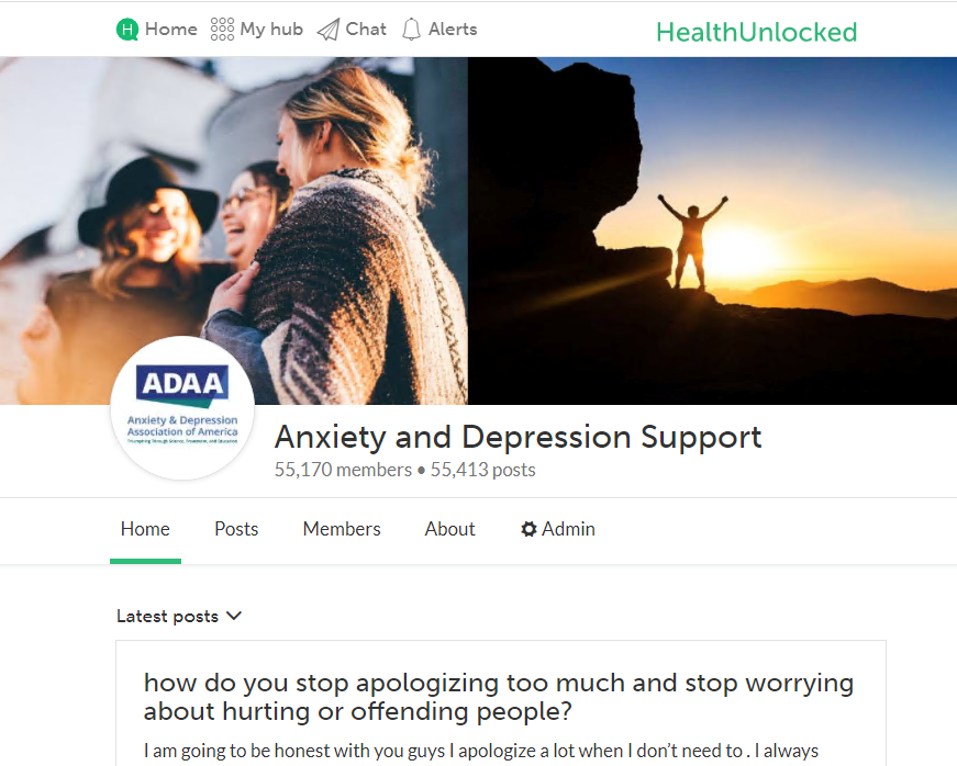 "Peer to Peer Free Online Support Group for Mental Health, Depression and Anxiety"