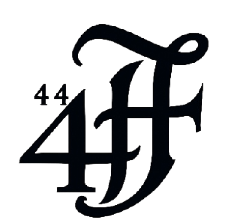 there are three fours and some type of F/H design
