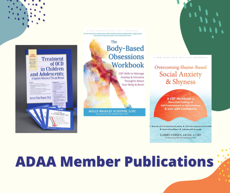 Promotional image of books by ADAA members