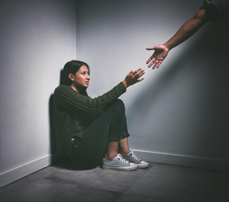 Blog promotional image - woman with outstretch hand